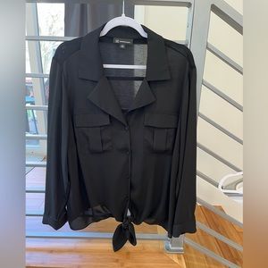 INC black 2x blouse